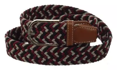 ������ Elastic Belt Gray-burgundy-dark blue
